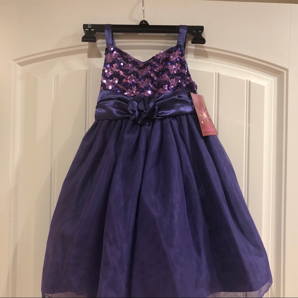 NWT Deep Purple Girl’s Party Dress Size 6